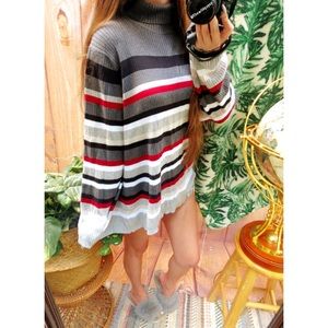 NEW Vintage striped ribbed knit slouchy sweater 🌿
